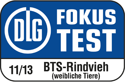 DLG-Siegel für Fokus-Test BTS-Rindvieh (weibliche Tiere)
